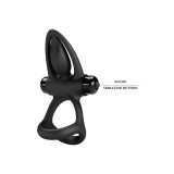 Pretty Love - Anillo Vibrador 10 Vibraciones Silicona Negro |