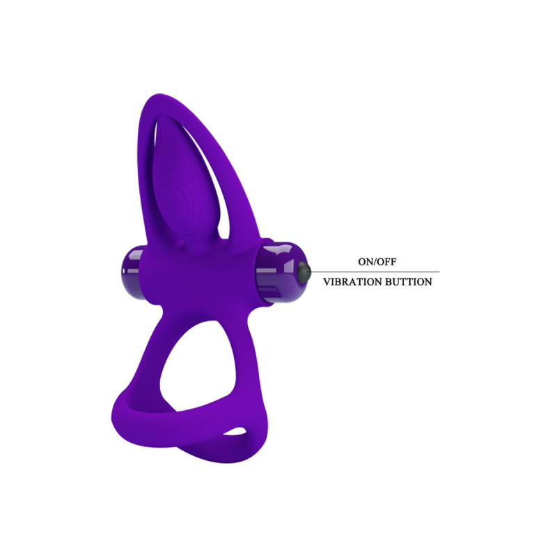 Pretty Love - Anillo Vibrador 10 Vibraciones Silicona Violeta |