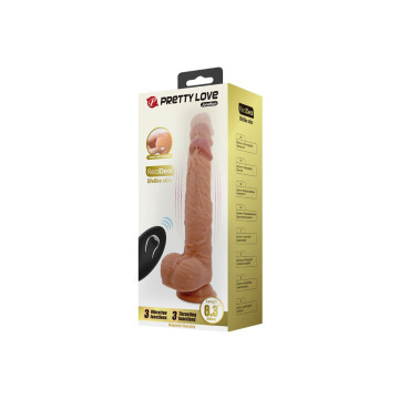 Pretty Love - Jonathan Dildo Silicona 3 Vibraciones + 3 Medidas