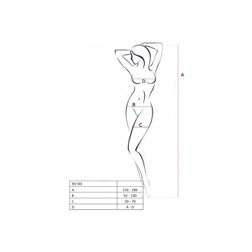 PASSION - BS100 BODYSTOCKING BLACK ONE SIZE - PASSION WOMAN BODYSTOCK…