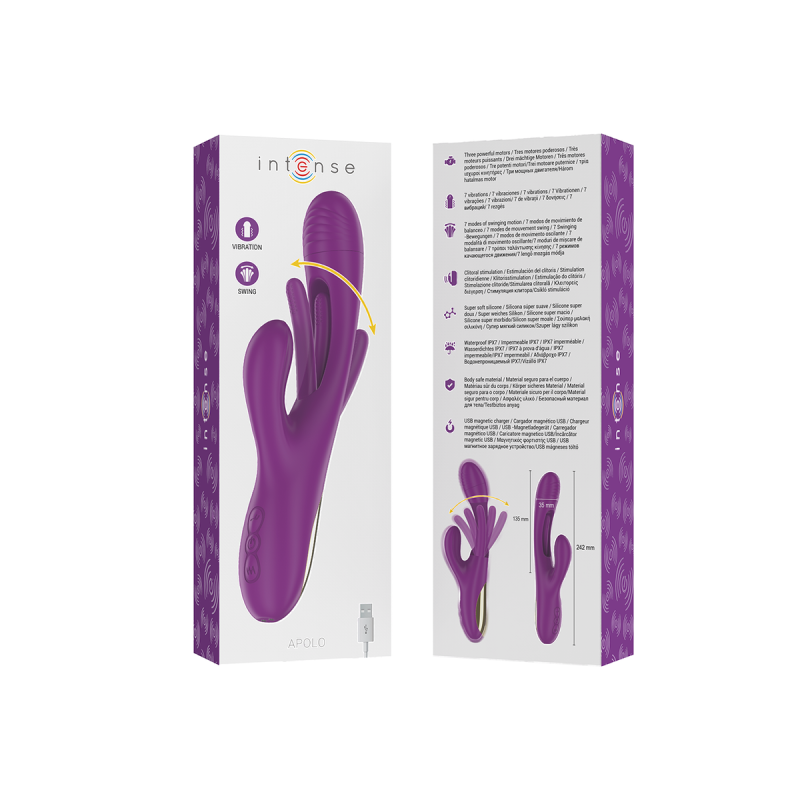 Intense - Apolo Vibrador Multifunción Recargable 7 Vibraciones Con