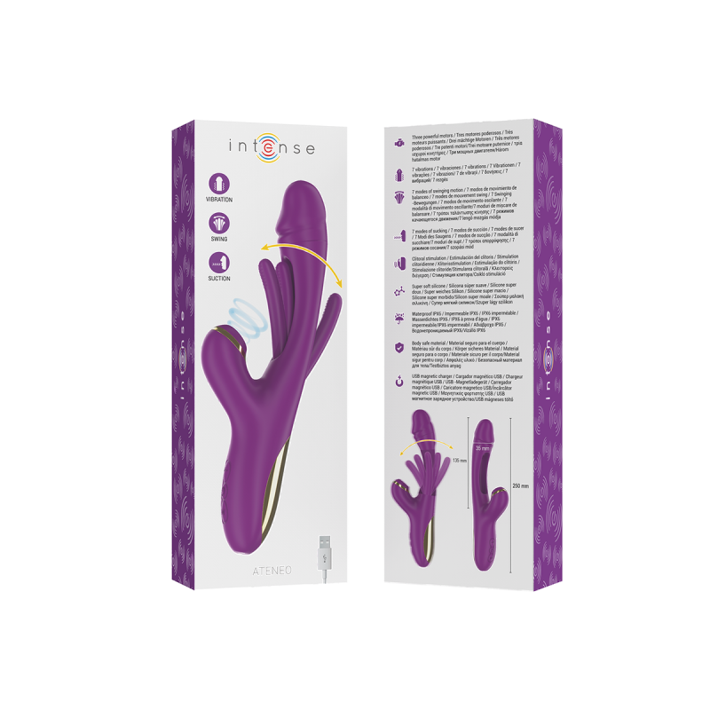 Intense - Ateneo Vibrador Multifunción Recargable 7 Vibraciónes Con