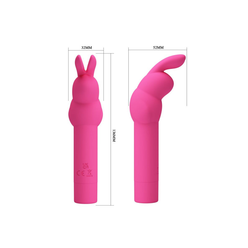 PRETTY LOVE - VIBRATEUR EN SILICONE GERARDO FUSCHIA RABBIT - FUN TOYS…