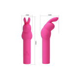PRETTY LOVE - GERARDO FUSCHIA RABBIT SILICONE VIBRATOR - FUN TOYS - M…