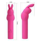 PRETTY LOVE - GERARDO VIBRADOR DE SILICONA CONEJO FUSCHIA