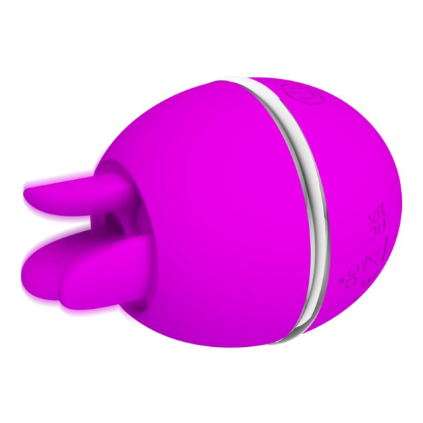 PRETTY LOVE - GEMINI BALL VIBRADOR DE SILICONA REDONDO MORADO