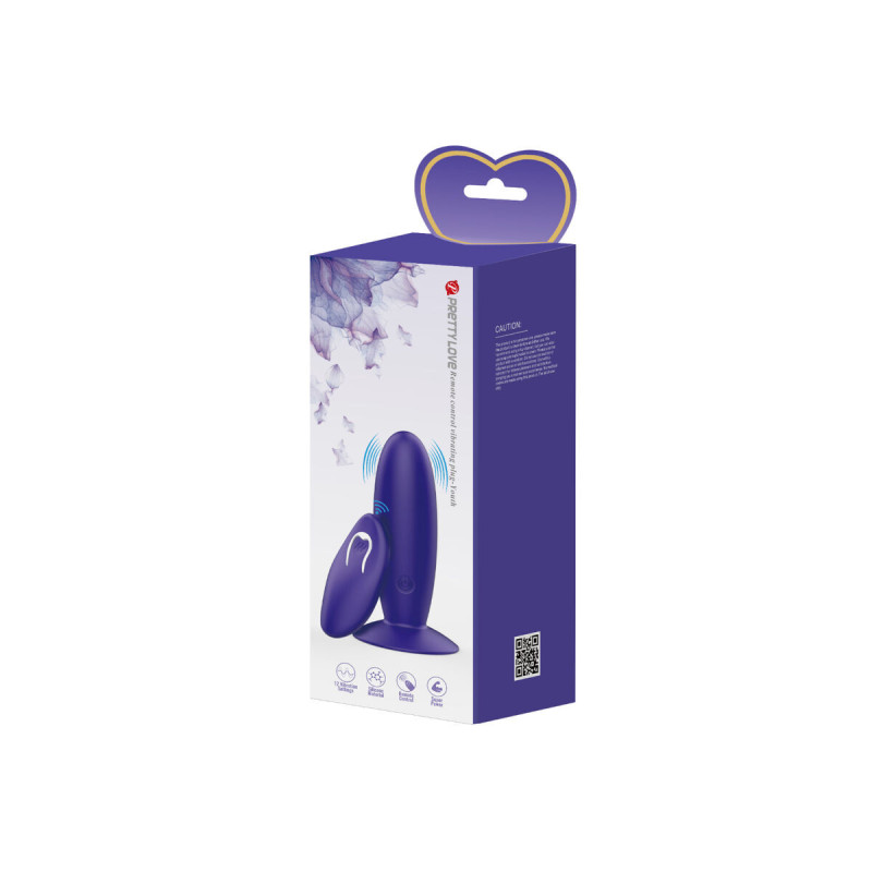 Pretty Love - Vibrateur Anal Youth Plug Télécommande Violet |