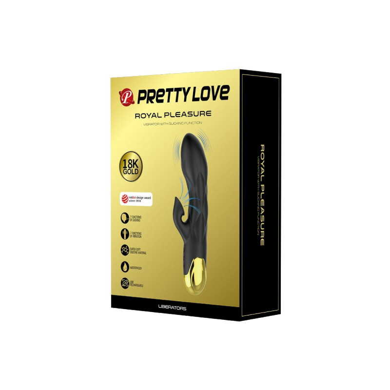 Pretty Love - Schwarzer Wiederaufladbarer, Vergoldeter
