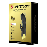 PRETTY LOVE - VIBRATEUR DE LUXE RECHARGEABLE NOIR PLAQUÉ OR