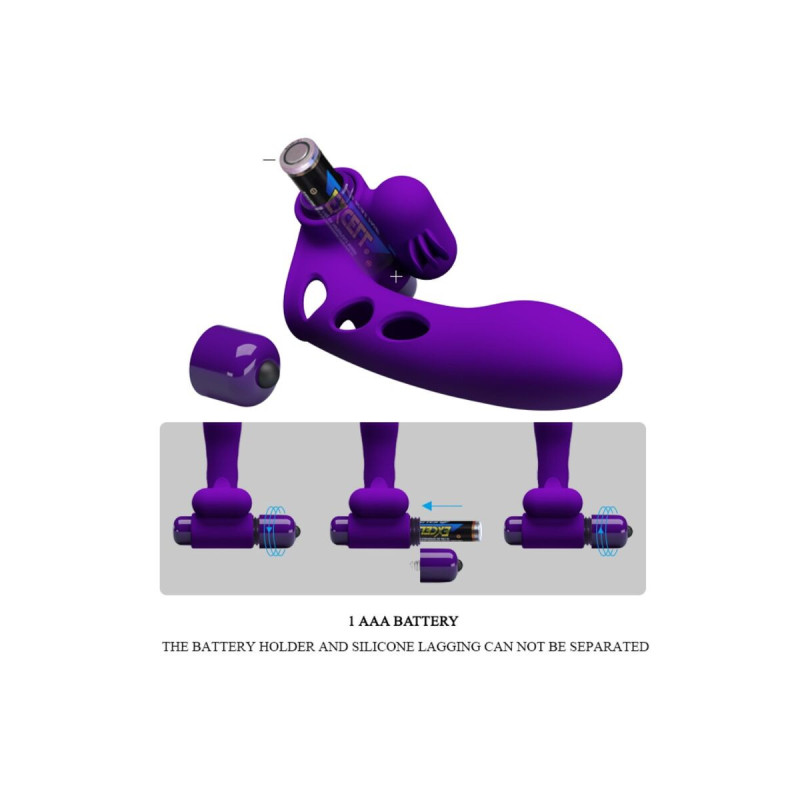 Pretty Love - Orlando Purple Vibrator Fingerhülle | Vybes.it