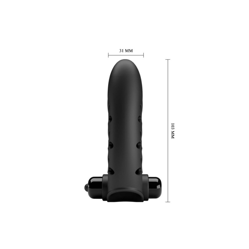Pretty Love - Vance Funda Dedo Vibrador Conejo Negro | Vybes.it