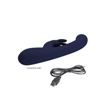 Pretty Love - Lamar Vibrador Rabbit & Punto G Azul | Vybes.it