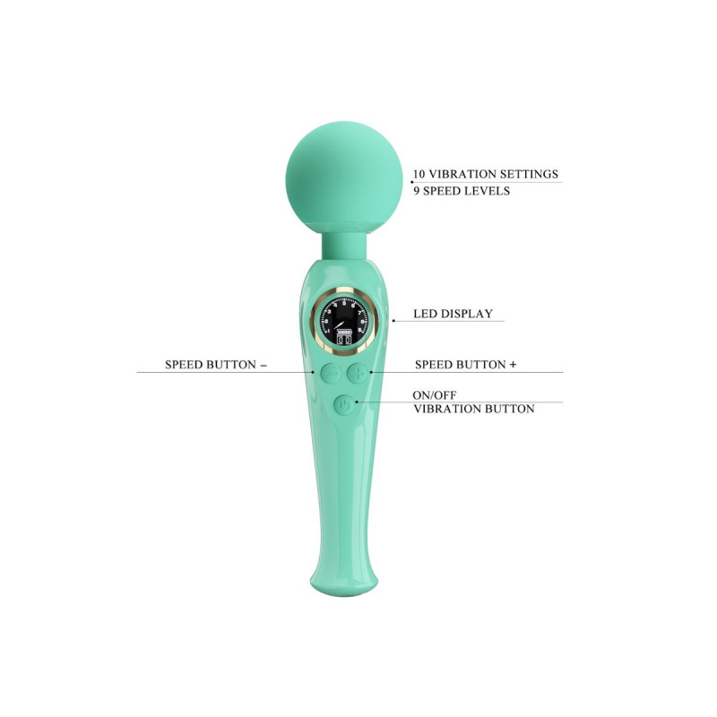 Pretty Love - Skyler Vibrador Wand Verde | Vybes.it