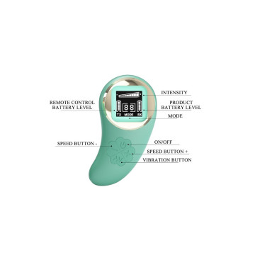 Pretty Love - Vivian Huevo Vibrador Control Remoto Verde | Vybes.it