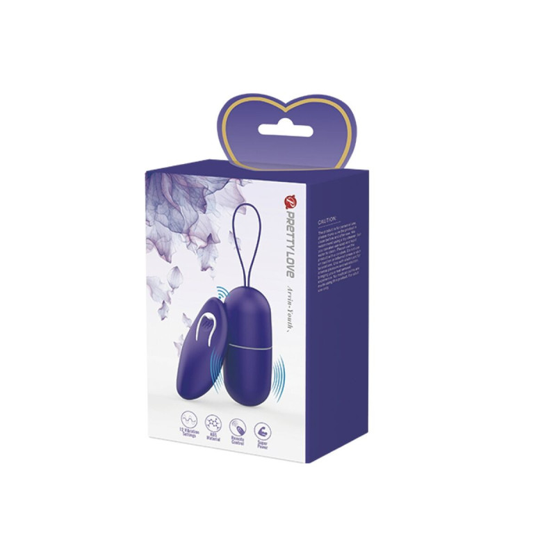 Pretty Love - Arvin Youth Huevo Vibrador Control Remoto Violeta |