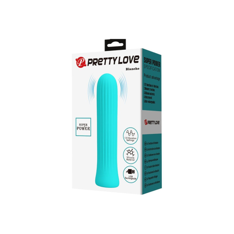 Pretty Love - Blanche Vibrador Estimulador Azul | Vybes.it