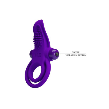 Pretty Love - Anneau Pénis Vibrant Violet | Vybes.it