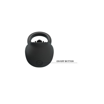Pretty Love - Anillo Vibrador Para Pene Con Lengua Negro | Vybes.it