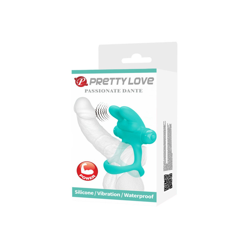 Pretty Love - Dante Anillo Vibrador Rabbit Verde | Vybes.it