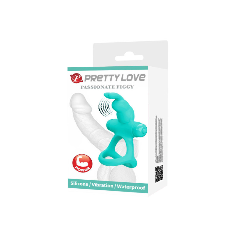 Pretty Love - Figgy Anillo Vibrador Rabbit Verde | Vybes.it