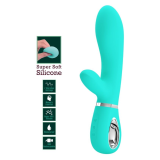 PRETTY LOVE - THOMAS VIBRADOR PUNTO G MULTIFUNCIÓN VERDE AGUA