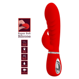 PRETTY LOVE - PRESCOTT VIBRADOR PUNTO G MULTIFUNCIÓN ROJO