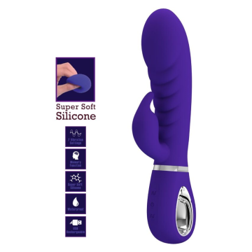 PRETTY LOVE - PRESCOTT VIBRADOR PUNTO G MULTIFUNCIÓN LILA