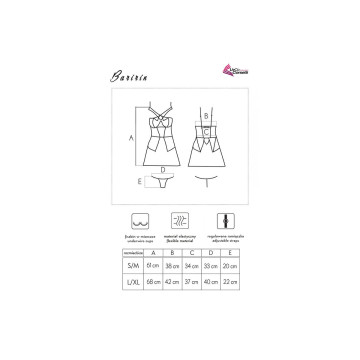 LIVCO CORSETTI FASHION - BARIRIN LC 90633 FALDA + PANTY NEGRO L/XL