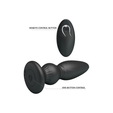 Mr Play - Puissant Vibrateur Télécommande Plug Anal Noir | Vybes.it