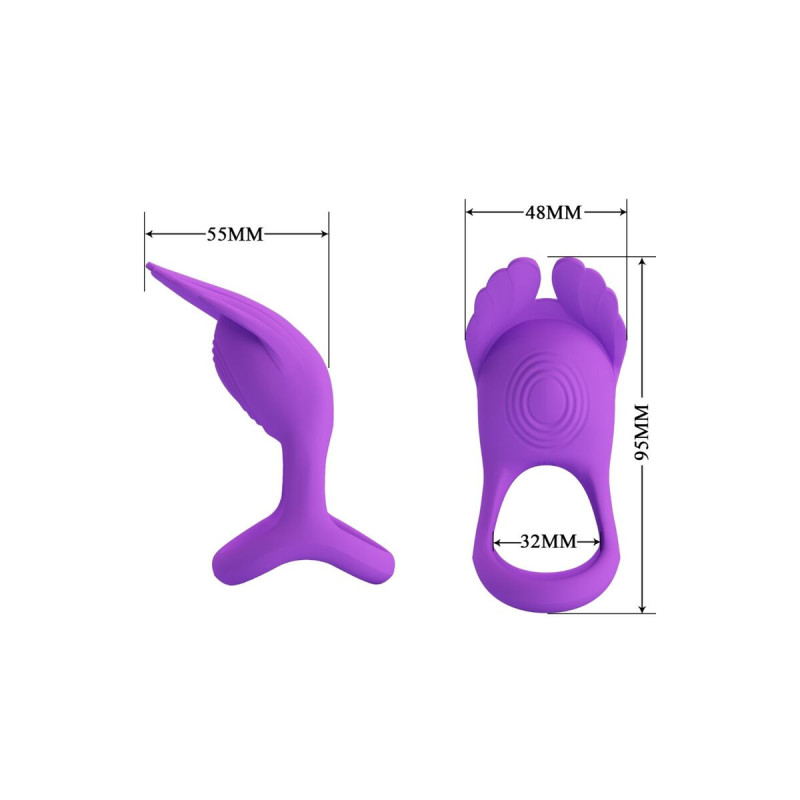 Pretty Love - Silas Anneau Pénis Vibrant 7 Vibrations Silicone