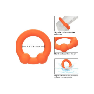 CALEXOTICS - ALPHA BAGUE DOUBLE BILLE ORANGE - Cockrings sans vibrati…