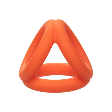 CALEXOTICS - ALPHA TRI-RING ARANCIONE - Cockring senza vibrazione