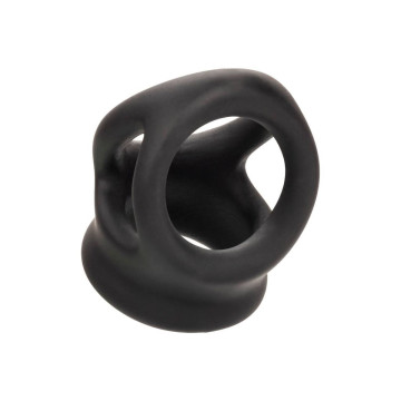 CALEXOTICS - ALPHA BAGUE DUAL CAGE NOIR - Cockrings sans vibration
