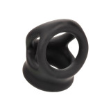 CALEXOTICS - ALPHA BAGUE DUAL CAGE NOIR - Cockrings sans vibration