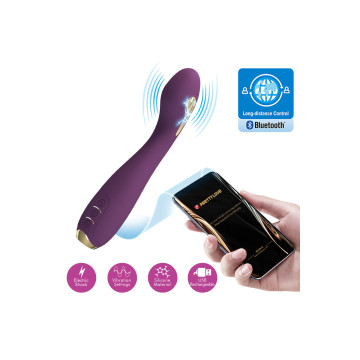 Pretty Love - Hector Vibrador Electroshock Por Control Por App Lila
