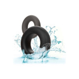 CALEXOTICS - ALPHA SET DI 2 ANELLI PROLONG GRIGIO - Cockring senza vi…