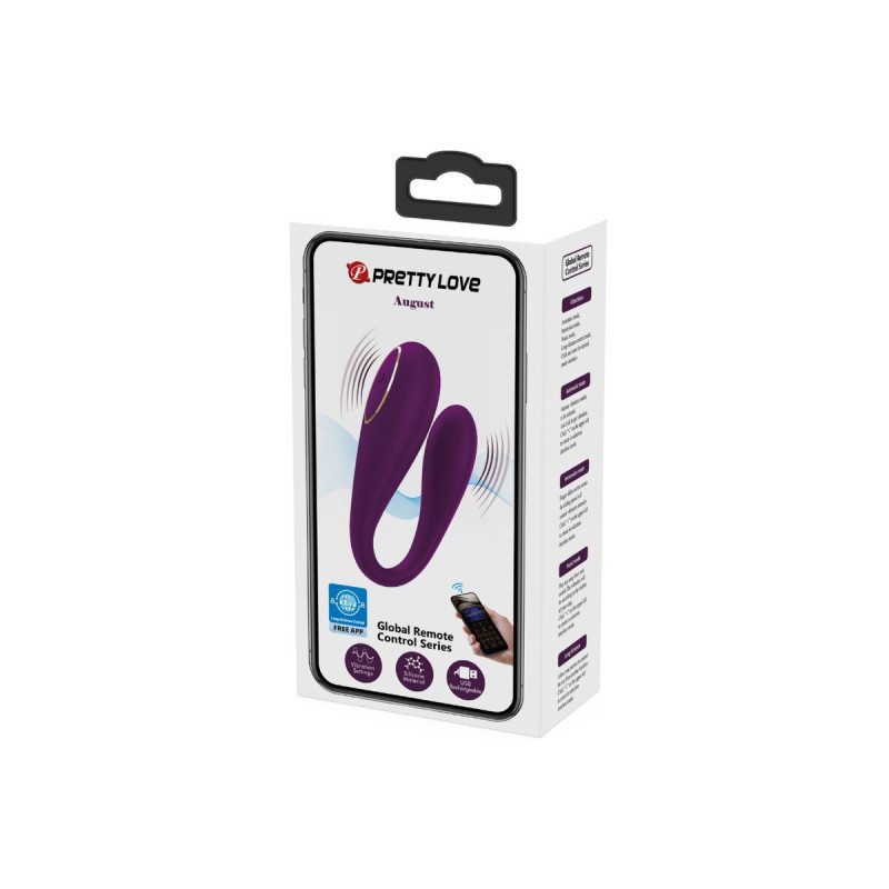 Pretty Love - August Remote Global Doppelt Vergnügen Vibrator |