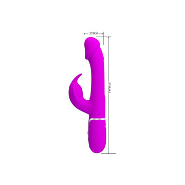 Pretty Love - Kampas Vibrador Rabbit 3 En 1 Multifunción Con Lengua