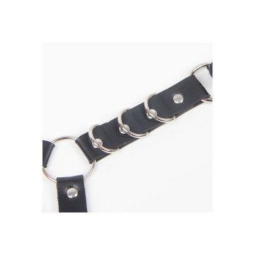 Subblime - Gürtel Und Strumpfband Mit Ringen Und Kette Detail Eine