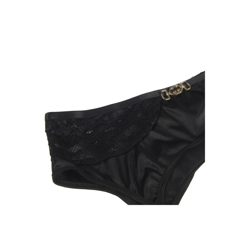 Subblime - Set De 3 Piezas Sujetador + Tanga + Liga Encaje Negro