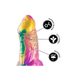Epic - Iris Dildo Mit Regenbogenfarbenen Hoden Der Vergnügung |