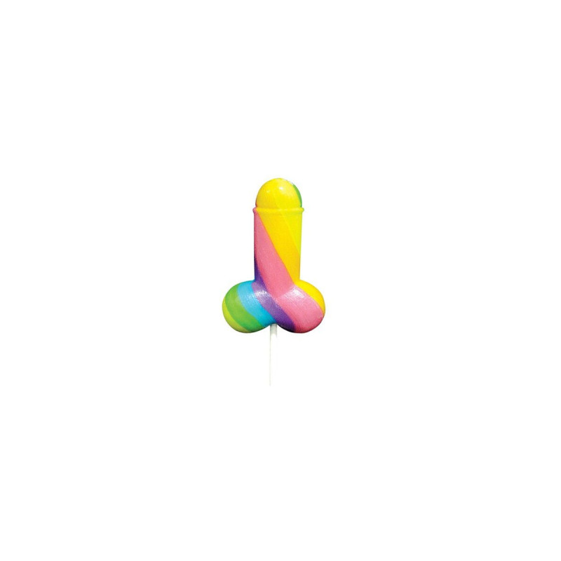 PRIDE - SPENCER & FLEETWOOD RAINBOW COCK LGBT LOLLIPOP - Funny Treats