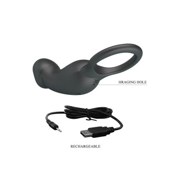 PRETTY LOVE - TRAE ANILLO & VIBRADOR NEGRO