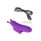 Pretty Love - Snail Poderoso Estimulador De Dedo Morado | Vybes.it