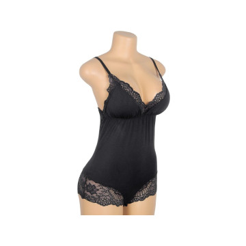 Subblime - Teddy Detalle Encaje Floral Negro S/M | Vybes.it
