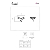 LIVCO CORSETTI FASHION - NOMADE TANGA CROTCHLESS NEGRO L/XL