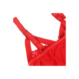Subblime - Teddy Avec Jarretière Détail Poitrine Rouge S/M |