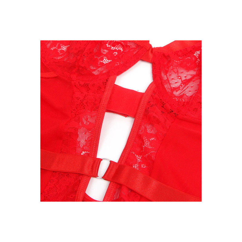 Subblime - Teddy Avec Jarretière Avec Détail Dentelle Et Bandes