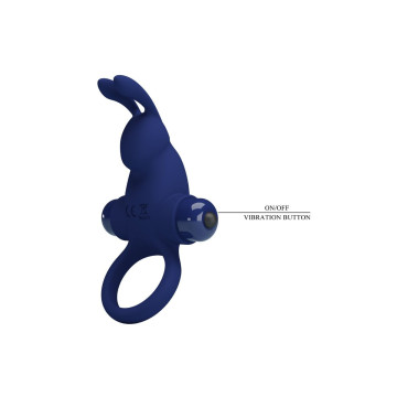 Pretty Love - Jiro Anillo Rabbit Con Vibración Azul | Vybes.it