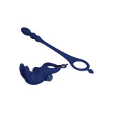 Pretty Love - Ayad Anillo Vibrador Rabbit Con Plug Azul | Vybes.it